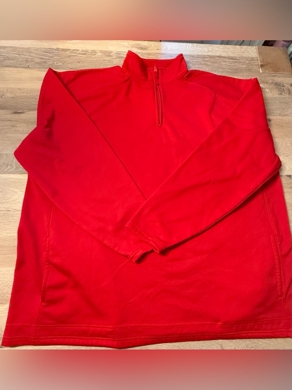 Badger Sport Red Quarter Zip Pullover Men’s 4XL Fleece